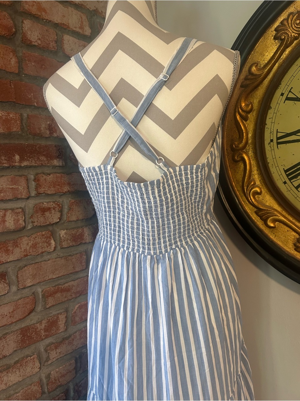 Old Navy • Coastal Striped Tiered Maxi Sundress - Picture 4 of 6